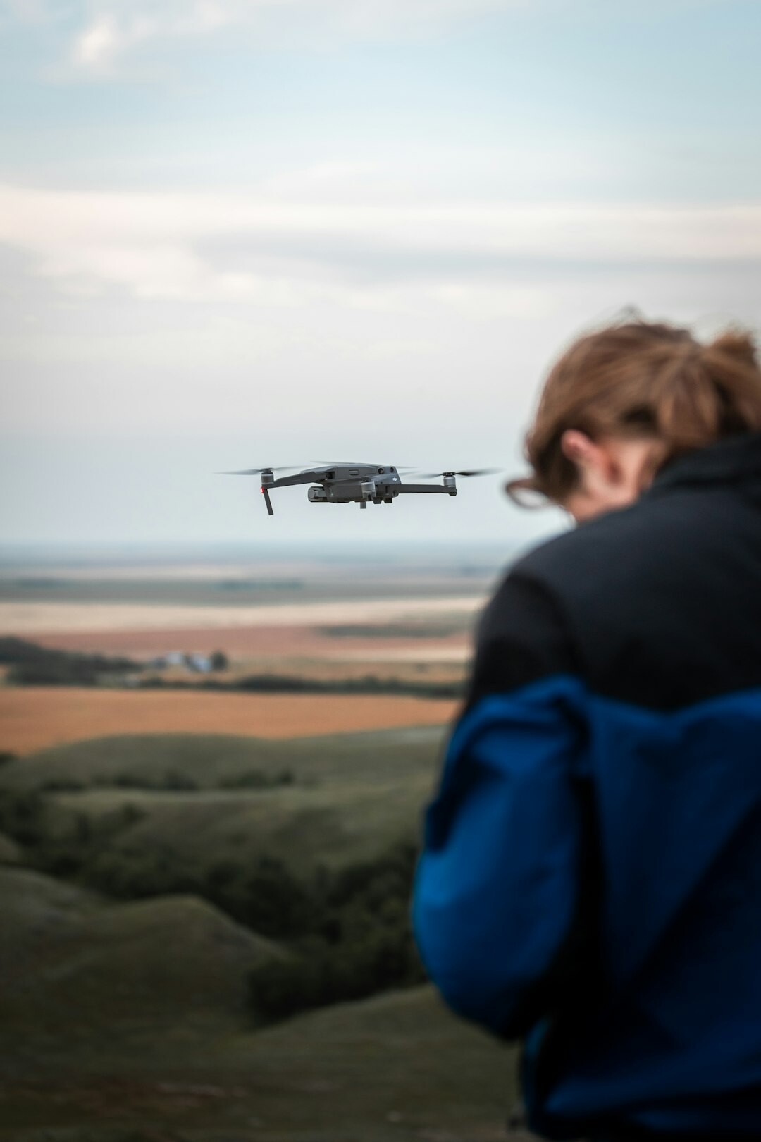 drone filming movie scene