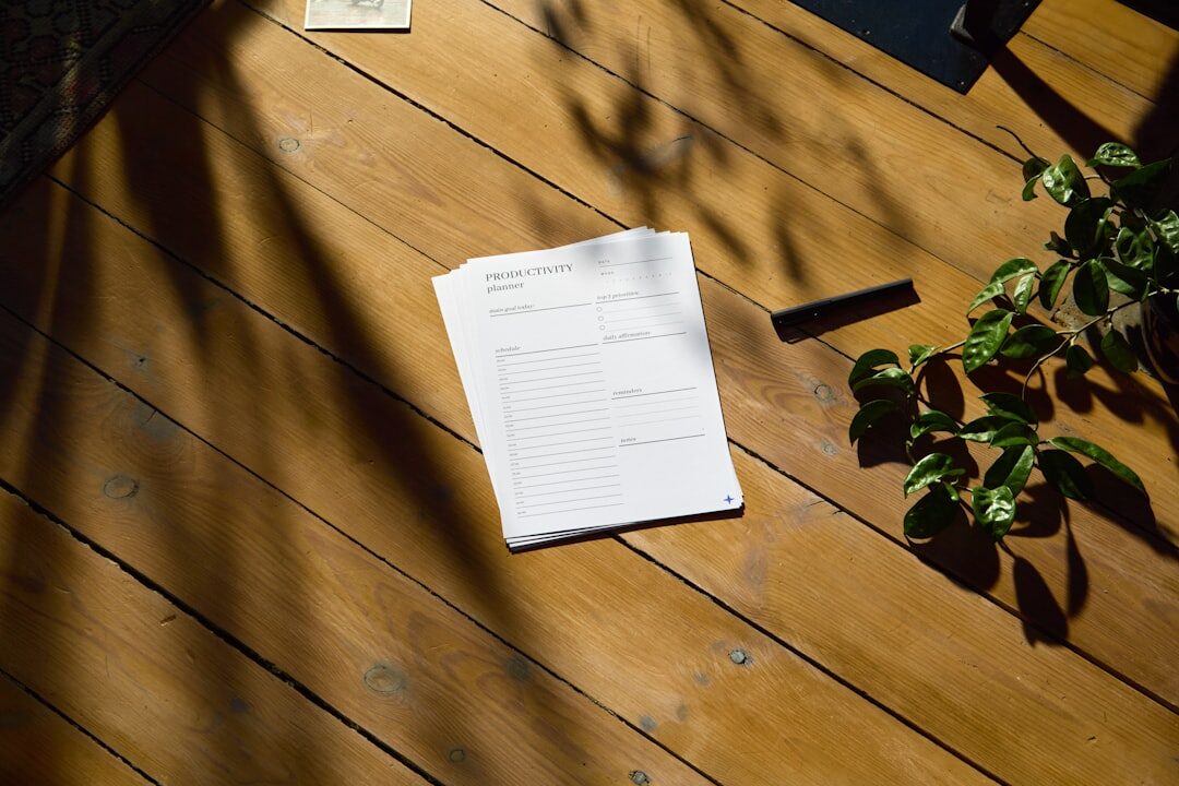 film script on table