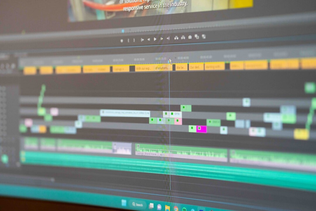 video editing timeline